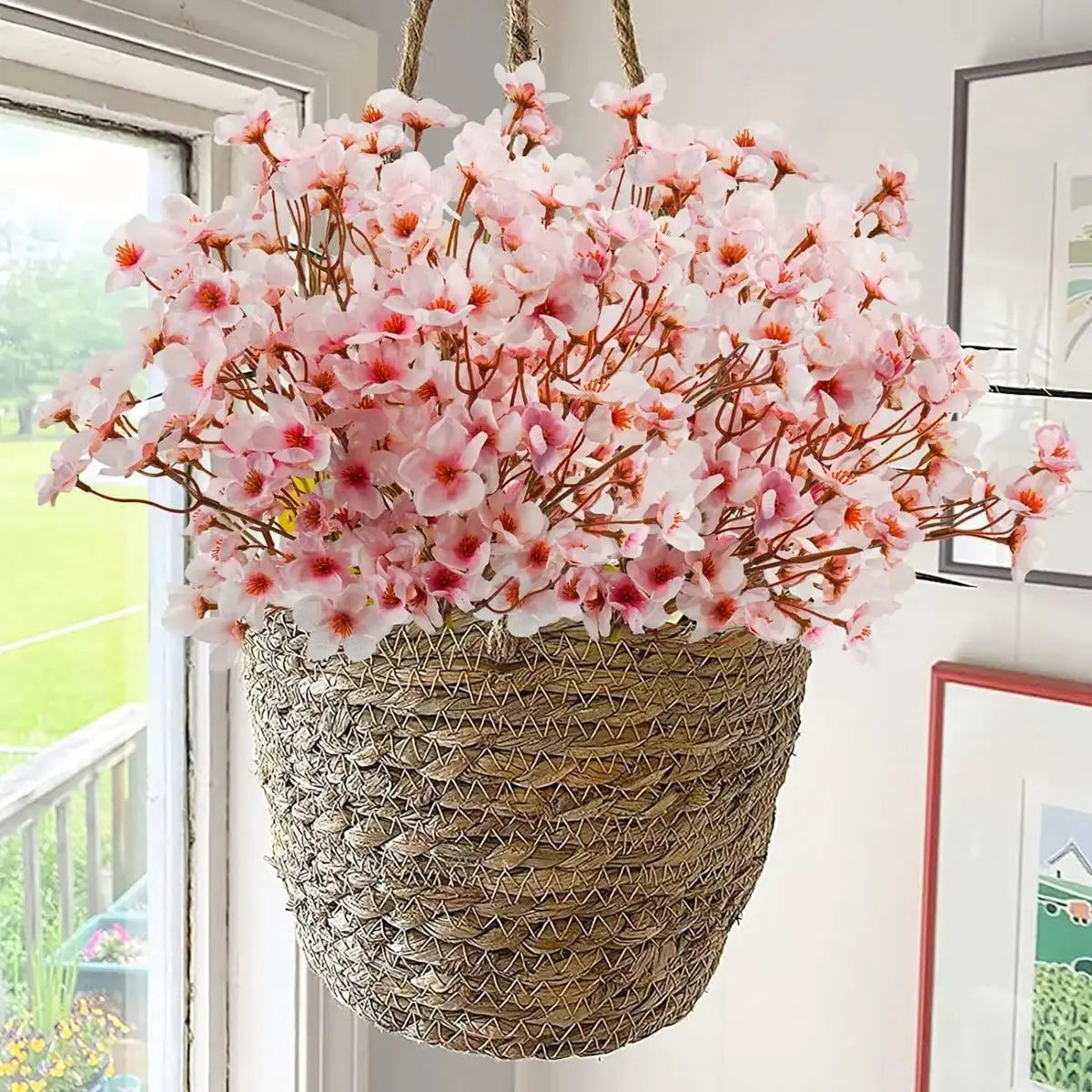 Silk Peach Blossom Artificial Flowers – Wedding & Home Décor