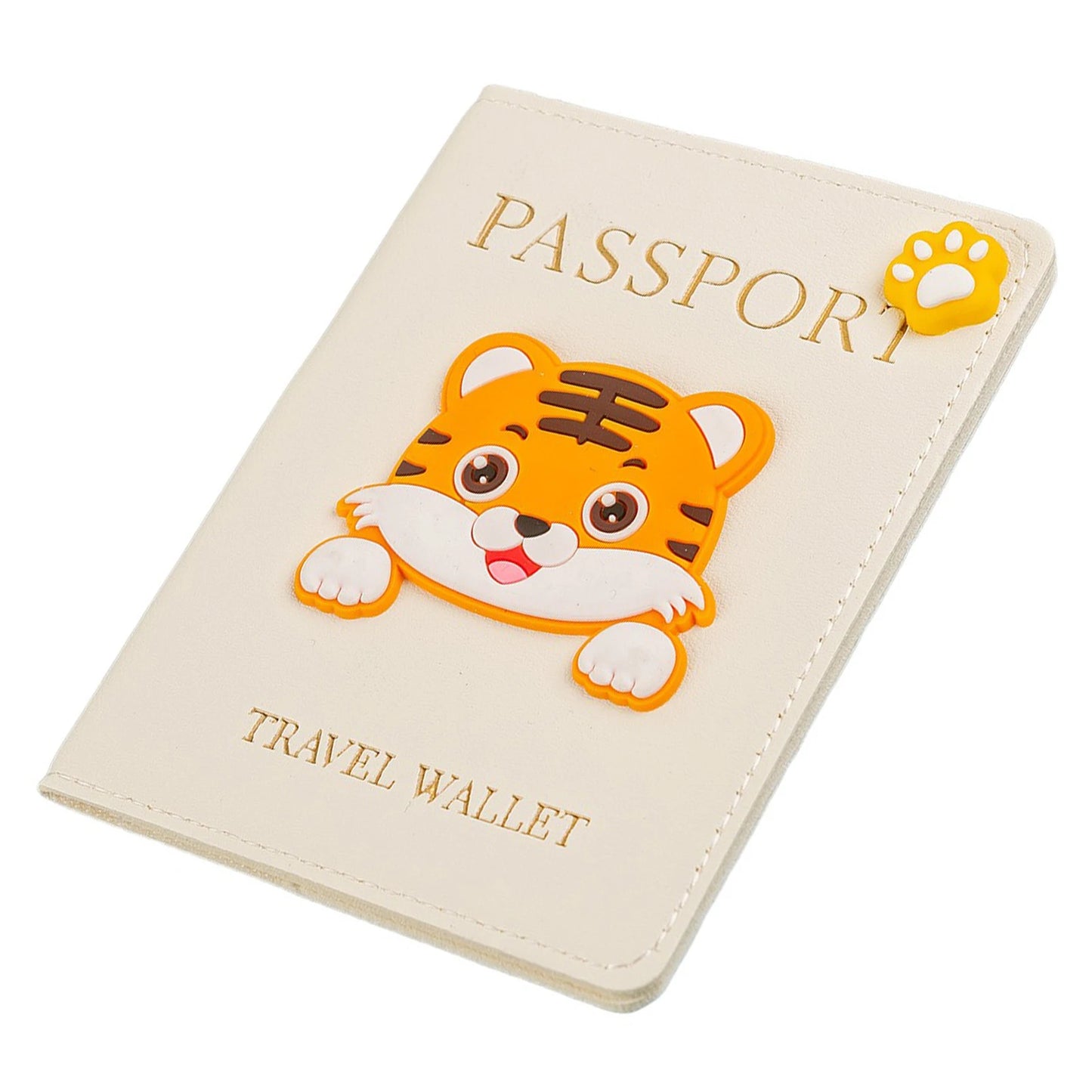 PU Leather Passport Protective Cover,Fashion Travel Document Holder,Cartoon Themed Passport Cover,Versatile Document Organiser Peaceful Pleasures Health and Wellness C