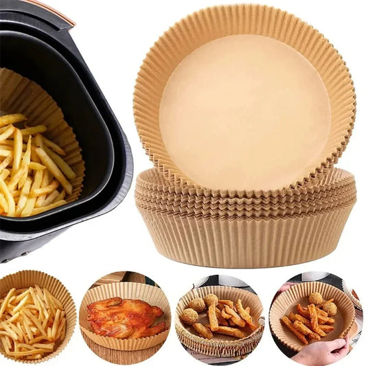Disposable Air Fryer Liners 50/100/200pcs – Round & Square Air Fryer Liners Oasis Select