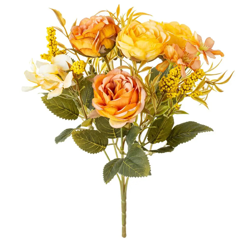 Silk Rose Peony Artificial Flowers for Wedding & Home Decor