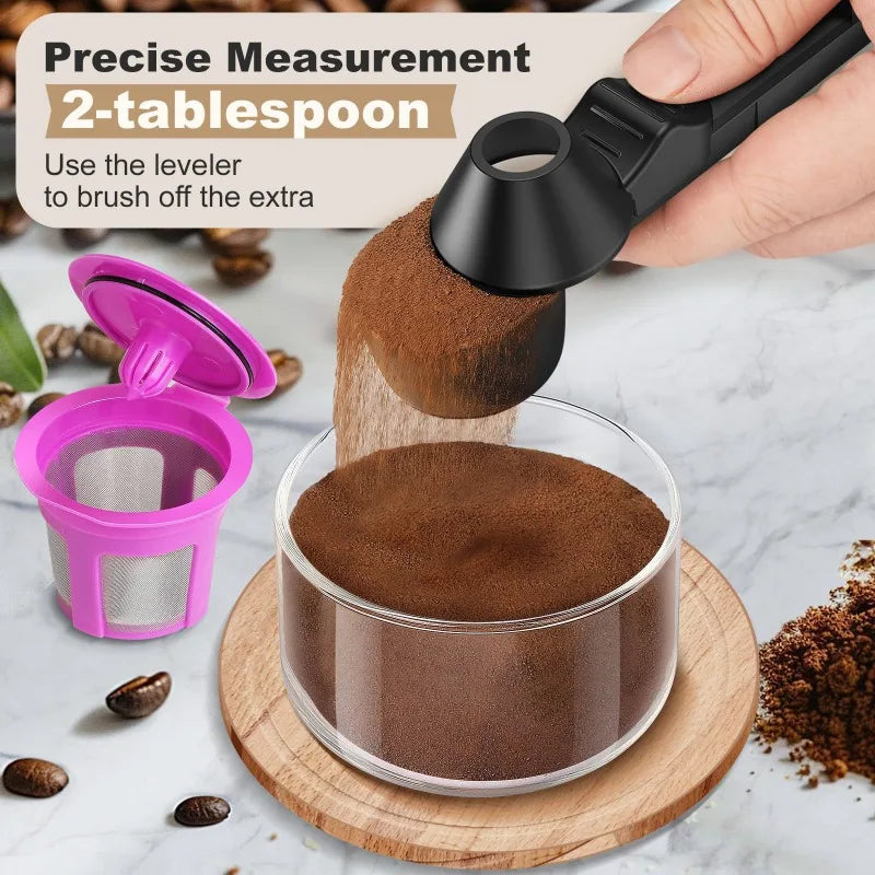 Coffee Sliding Spoon | Long Handle Large-Capacity Measuring Spoon Coffee Measuring Spoon Peaceful Pleasures Health and Wellness