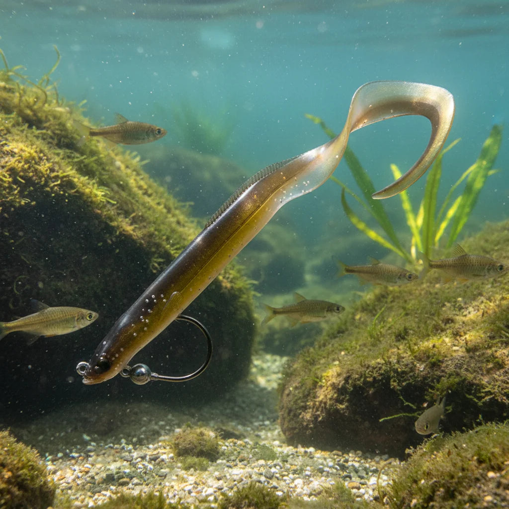 Soft Bait with Salt Formula for Freshwater Fishing Lure Eel Design 15cm 10g Peaceful Pleasures Health and Wellness