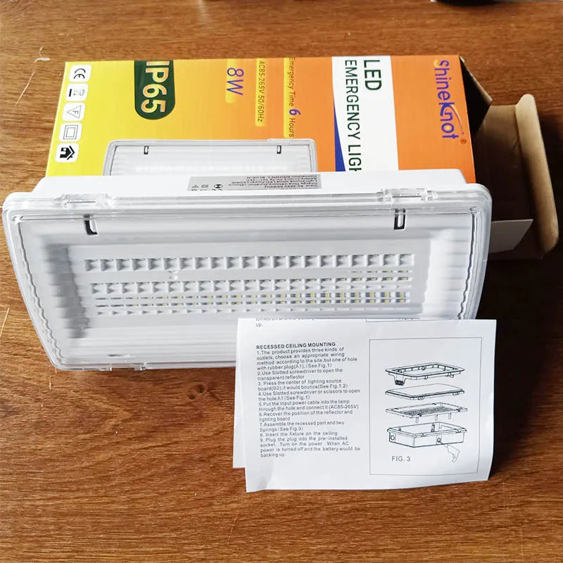 IP65 Emergency LED Light 450 Min Backup | AC85–265V 8W