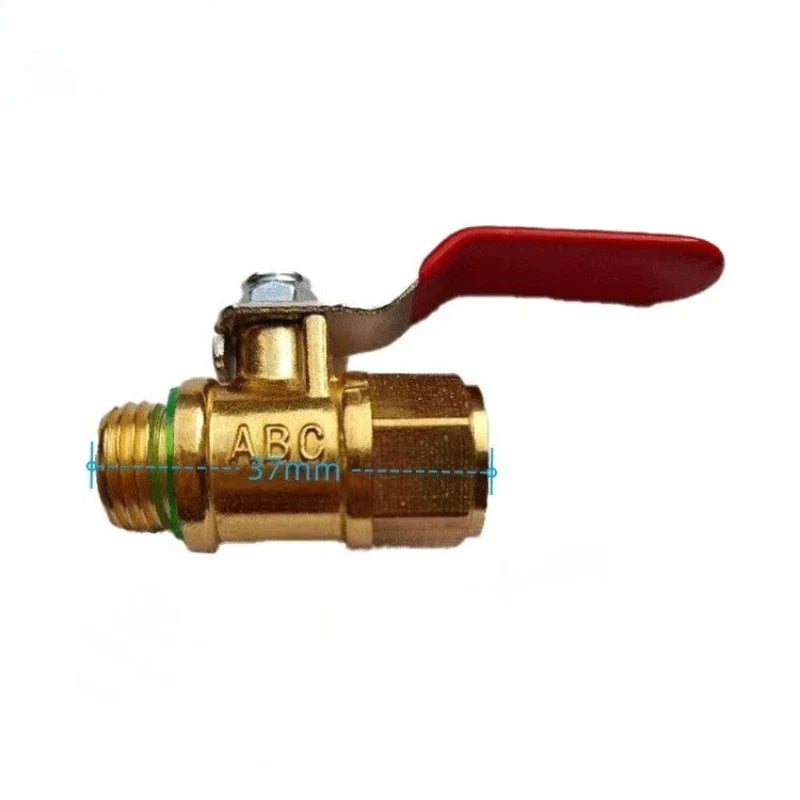 Copper 1/4" DN8 Ball Valve Plunger Pump Head & Handle Switch