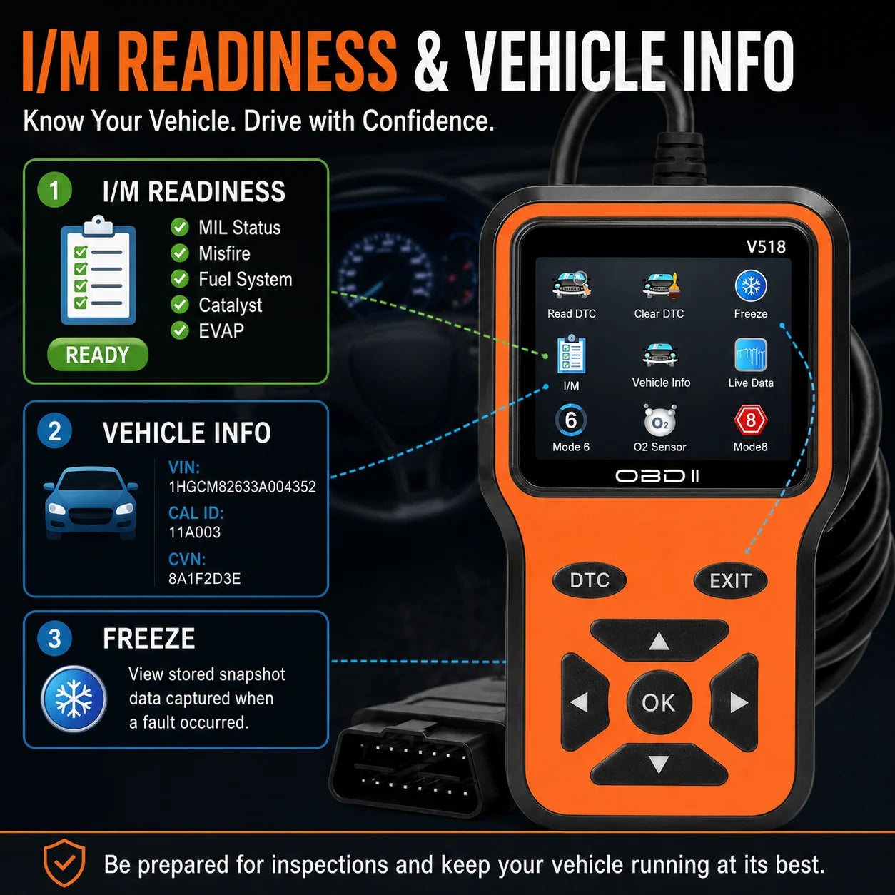 V518 OBD2 Car Engine Diagnostic Scanner & Code Eraser Tool Peaceful Pleasures Health and Wellness