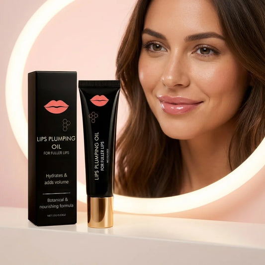 Moisturizing Plumping Lip Oil – Hydrating & Non-Sticky Daily Care Plumping Lip Oil Oasis Select