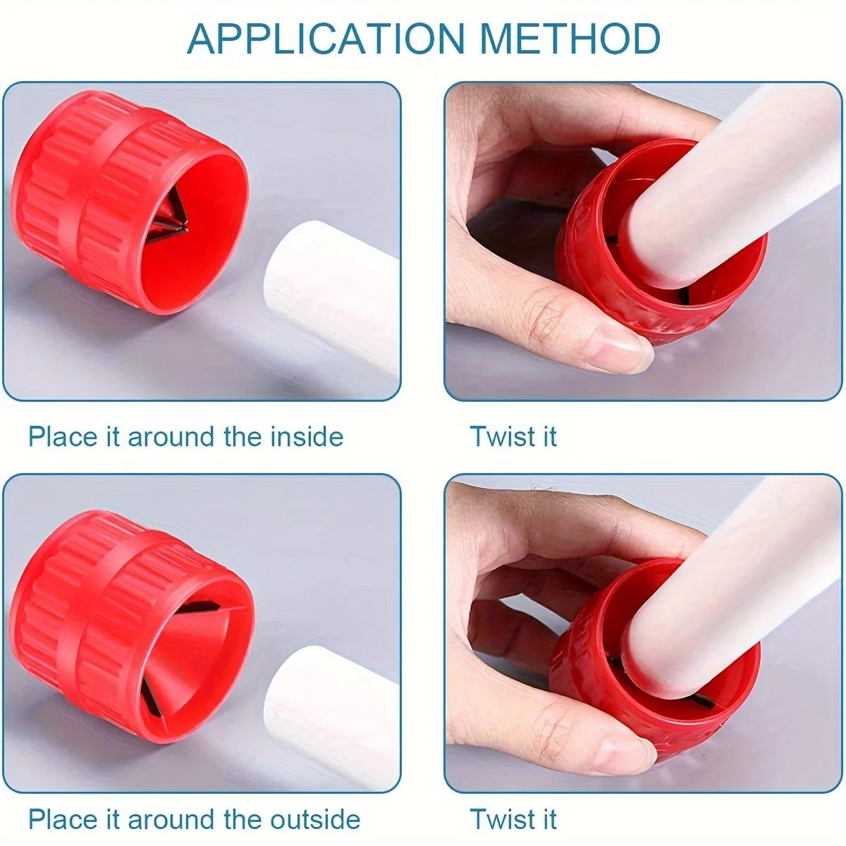 1 2 Inner-outer Reamer Pipe Tube Deburring Tubing Chamfer Tool PVC