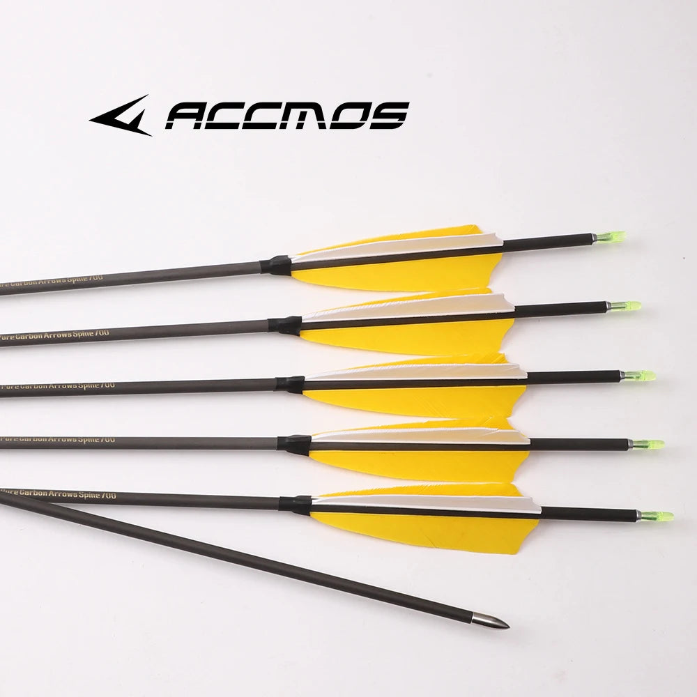 6 Pure Carbon Arrow ID4 Spine 300 400 500 600 700 800 900 1000 1100