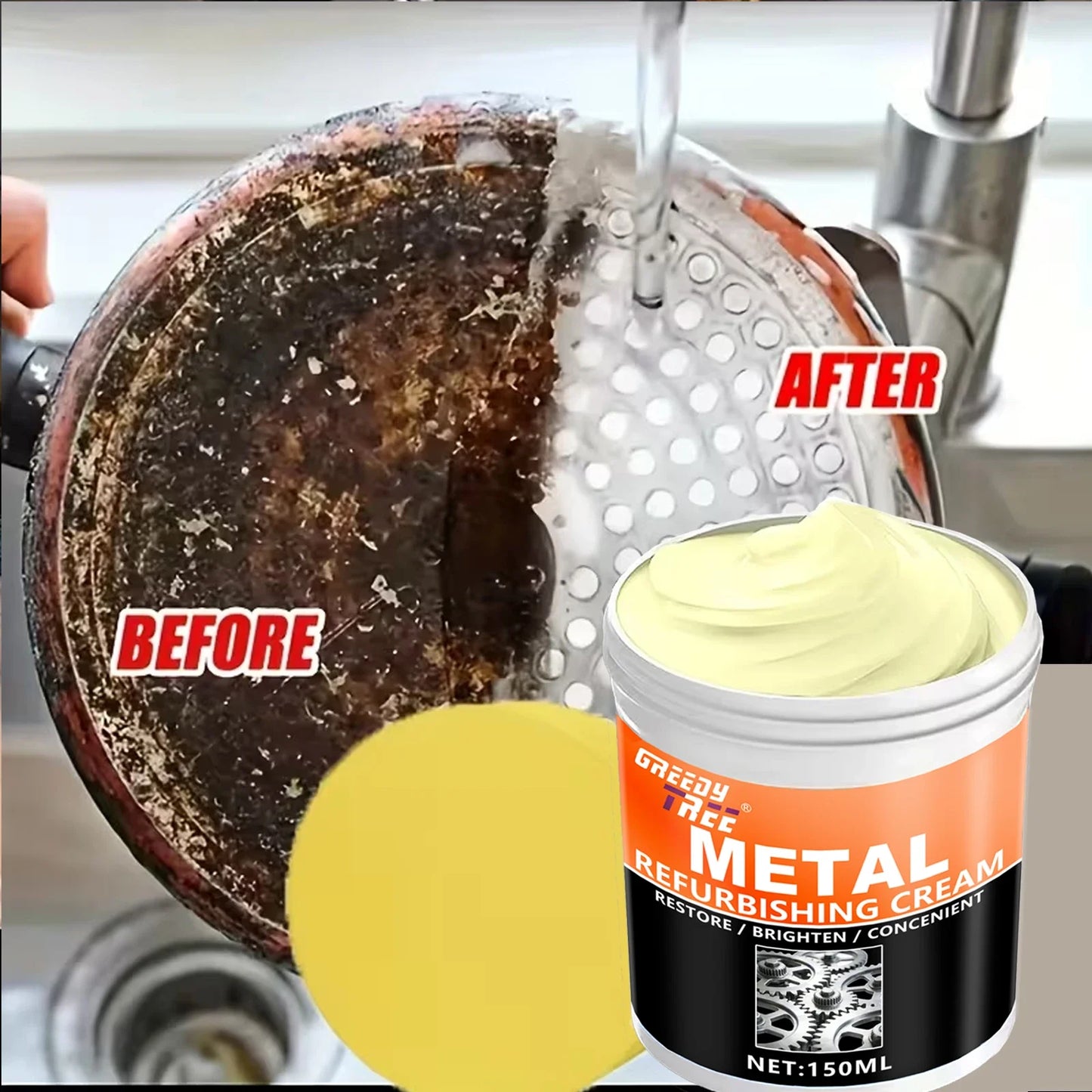 Metal Repair & Polish Paste – Rust Remover for Car & Home
