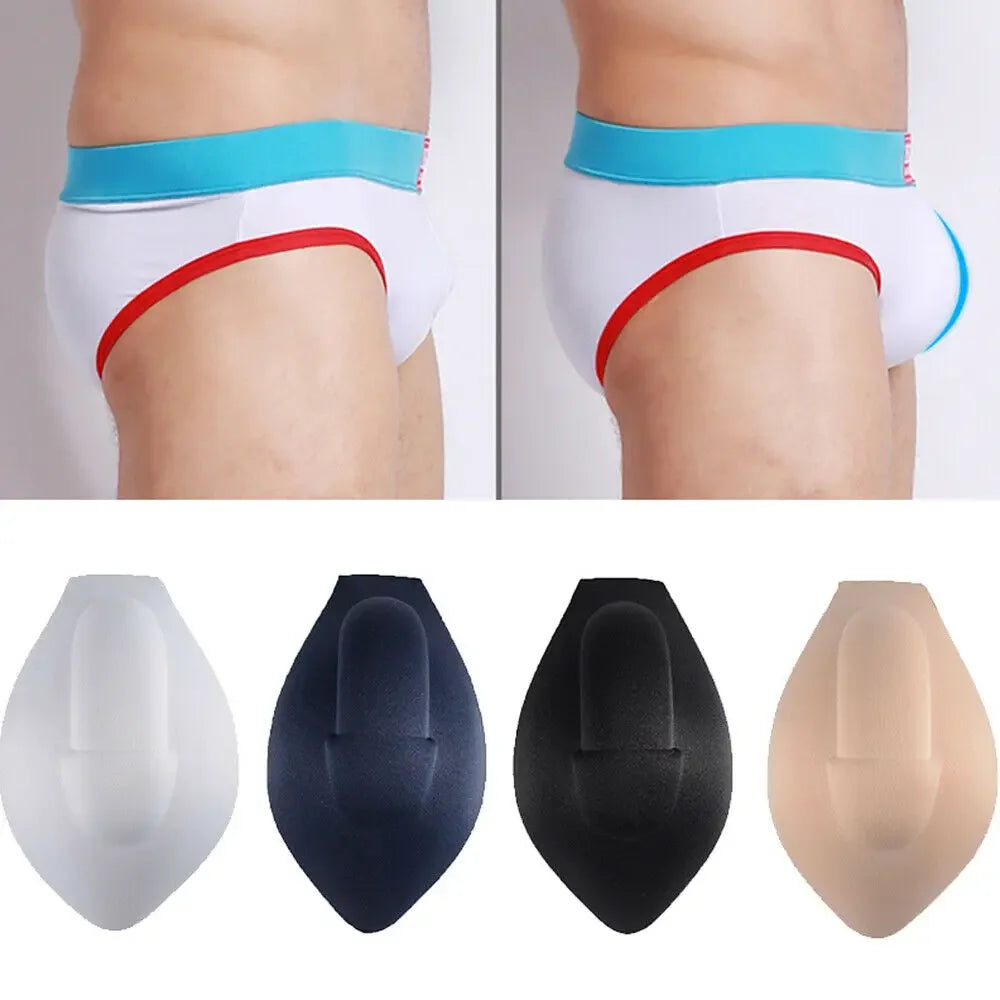 1Pc Fashion Men's Underwear Sexy Briefs Shorts Jockstraps Soft Bulge Enhancer Cup Insert For Swimwear Panties Sponge Pouch Peaceful Pleasures Health and Wellness