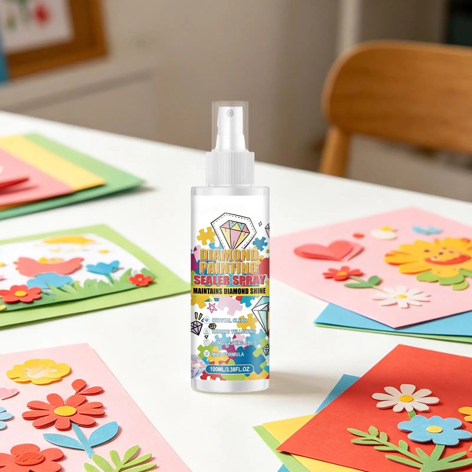 Long-Lasting Clear Gloss Stone Art Sealer Spray Dustproof Mist For Crafts & Puzzles, Protective Sealant For Canvas Rock Jewelry Peaceful Pleasures Health and Wellness
