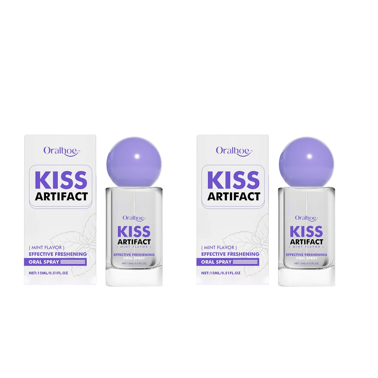 ORALHOE Probiotic Oral Spray Remove Plaque Stainsfresh Breath Travel-Sized Gentle Cleansing Refresh Long Lasting Mint Oral Spray Peaceful Pleasures Health and Wellness 30ml boxed