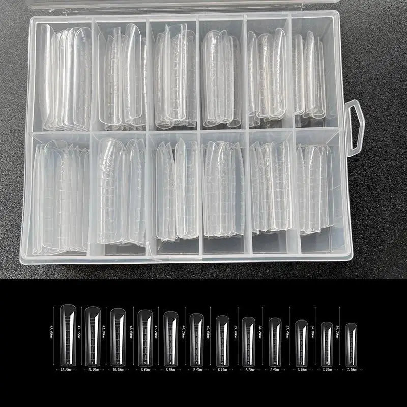 240pcs Sandwich Nail Forms 15 Size Oval Extension Dual Form No Paper Forms Needed For Easy Nail Extensions Peaceful Pleasures Health and Wellness one size A7
