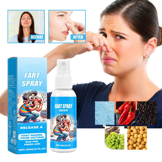 60ml Fart Spray Prank Joke Plastic Fart Gag Spray Party Supplies Spoof Odor Spray for Adults Kids Non Toxic Halloween Funny Toys Peaceful Pleasures Health and Wellness A