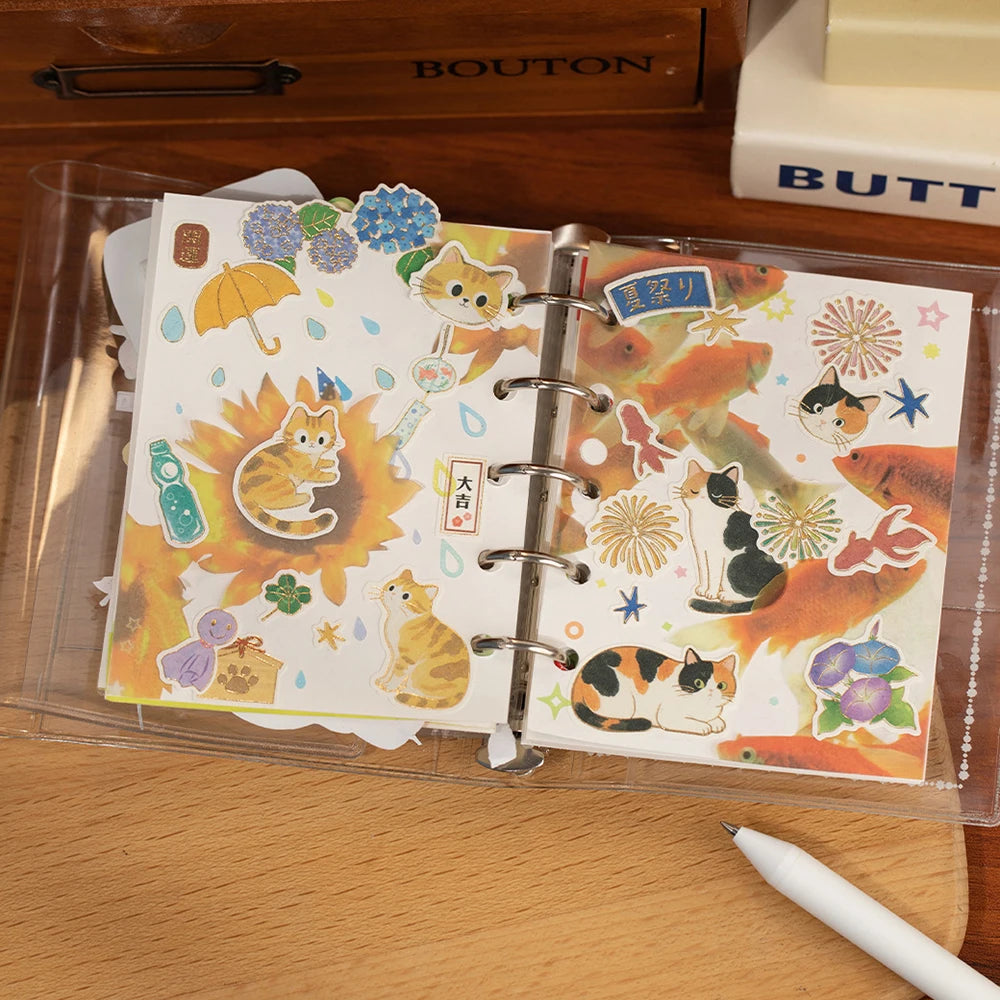 Cute Cat Pattern Handmade Account Photo Frame DIY Decoration Collage