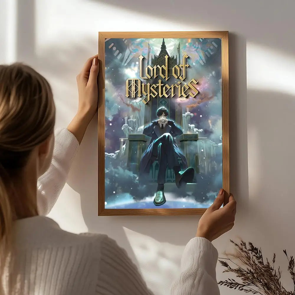 Lord of the Mysteries HD Poster – Self-Adhesive Waterproof Wall Art Wall Poster Decal Peaceful Pleasures Health and Wellness White9 15X20cmNoframe