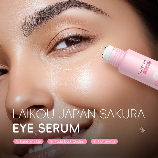 LAIKOU Sakura Roller Eye Serum 15ml Anti-Aging Peaceful Pleasures Health and Wellness Default Title
