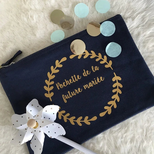 Bride To Be Survival Kit Makeup Bag | Bachelorette Gift Bridal Cosmetic Bag Peaceful Pleasures Health and Wellness bag