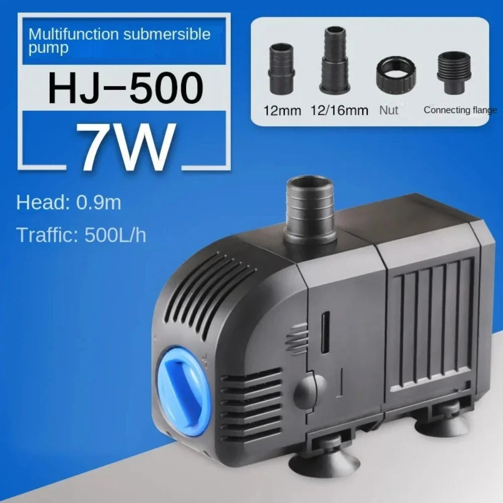 Fish Tank Quiet Frequency Circulating Filtration Pump 7/8/20/25/35/45/55W Multi-Function Submersible Aquarium Water Pond Pumps Peaceful Pleasures Health and Wellness