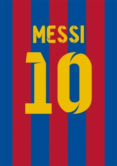 Football Legend Jersey Canvas Poster | Sports Star Wall Art