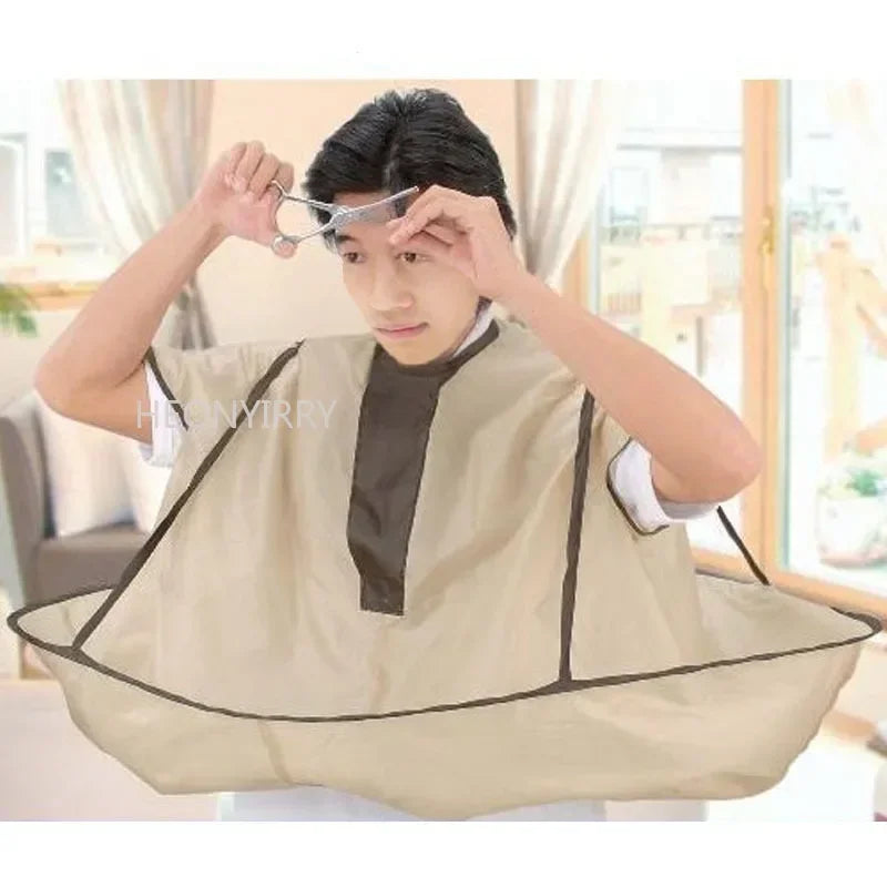 Barber Accessories Waterproof Adult Hair Cutting Cloak Foldable Umbrella Cape Salon Barber Home Hairdressing Cape Cover Cloth Peaceful Pleasures Health and Wellness