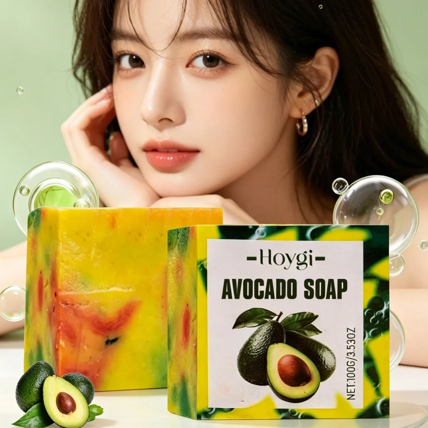 Hoygi Avocado Natural Handmade Soap – Brightening & Moisturizing