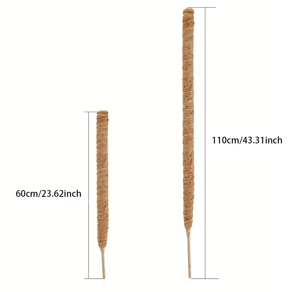 1Pcs Coconut Shell Moss Palm Cane Coir Totem Poles Gardening Coconut Rod Stretch Plant Climbing Frame Bendable 60/110cm Peaceful Pleasures Health and Wellness