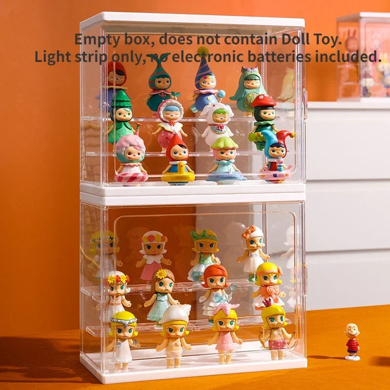 Large Collectible Figure Display Case – Dust-Proof Organizer Box