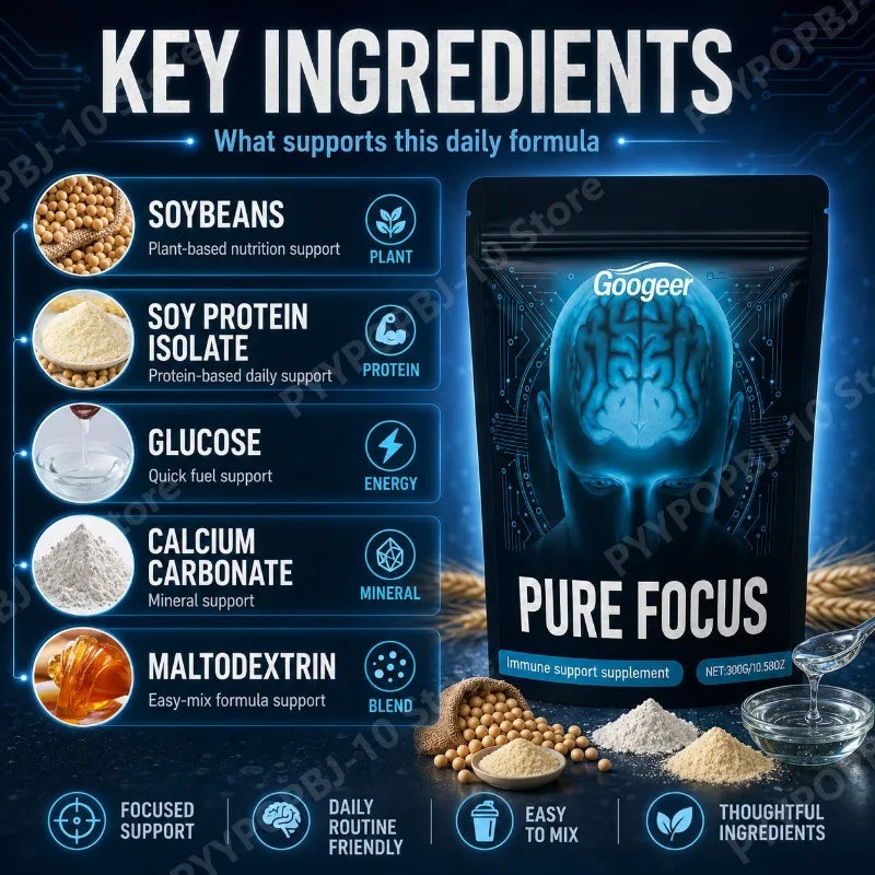 Googeer Soy Plant Supplement with Calcium | 300g Daily Nutrition