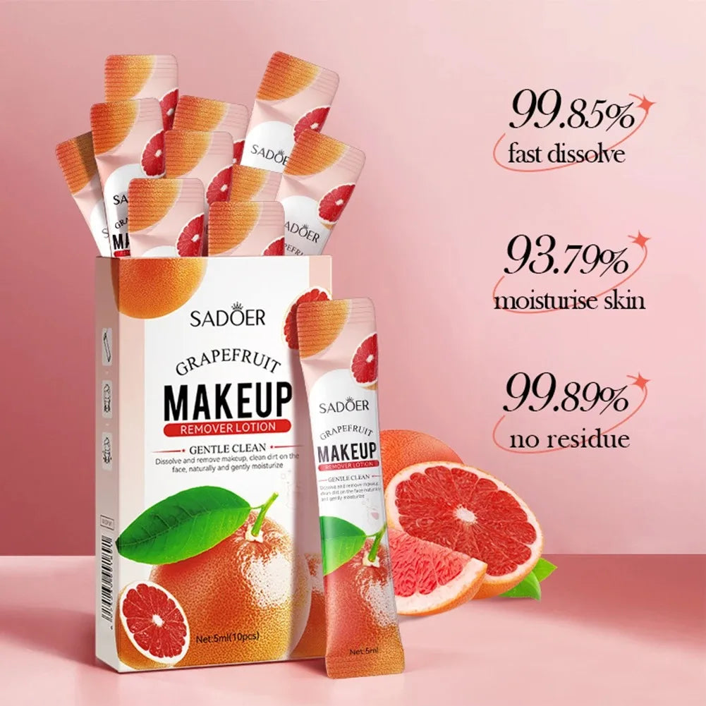 Sadoer Grapefruit Makeup Remover – Gentle Cleansing 10x5ml