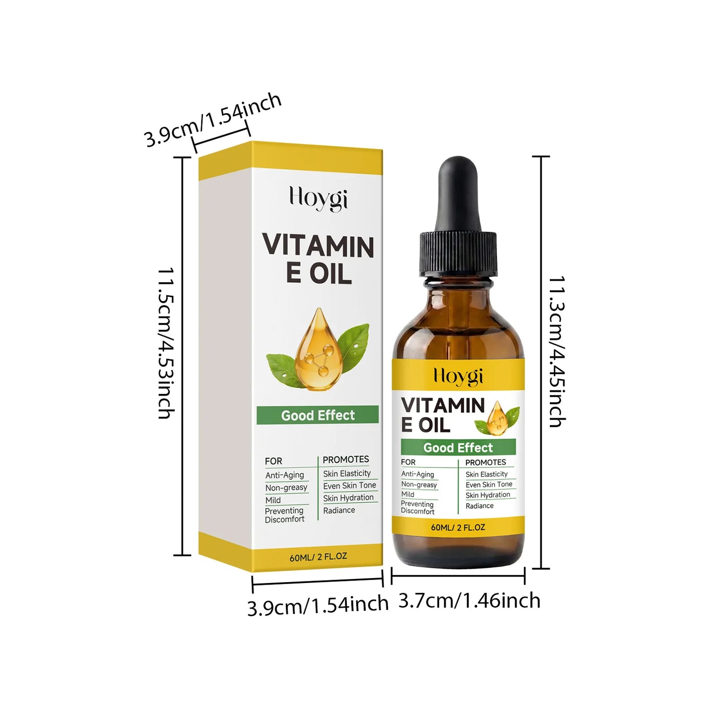 Vitamin E Oil for Face, Body, Nails & Hair – Hydrating 60ml