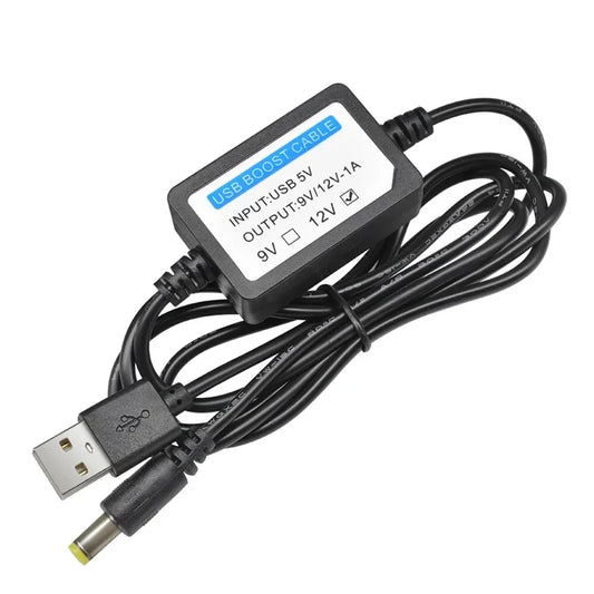 USB Charge Power Boost Cable DC 5V to 12V 1A Step UP Converter Adapter USB Cable with Boost Component Peaceful Pleasures Health and Wellness DC 5V to 12V 1A
