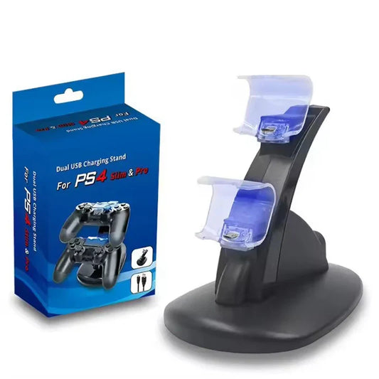 PS4 Dual Controller Charging Stand with LED – PS4/Pro/Slim Controller Charging Stand Oasis Select