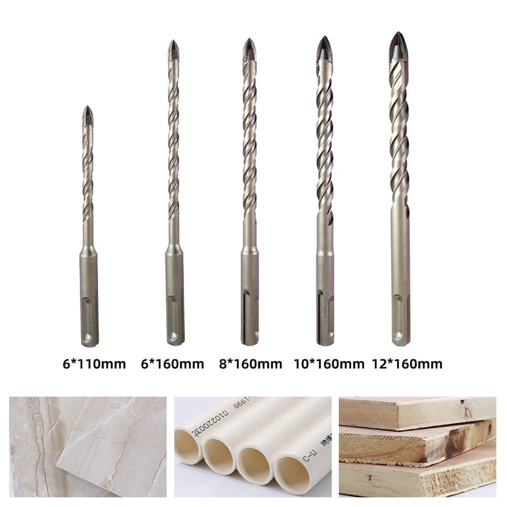 Tile Porcelain Drill Bits Alloy Steel SDS Shank Carbide Ceramic Stone