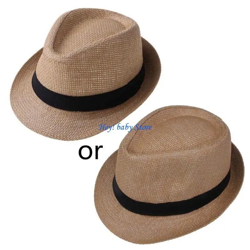Kids Straw Sun Hat | Beach & Outdoor Cap Boys & Girls