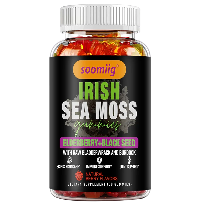 Sea Moss Gummies – Irish Sea Moss, Elderberry & Black Seed