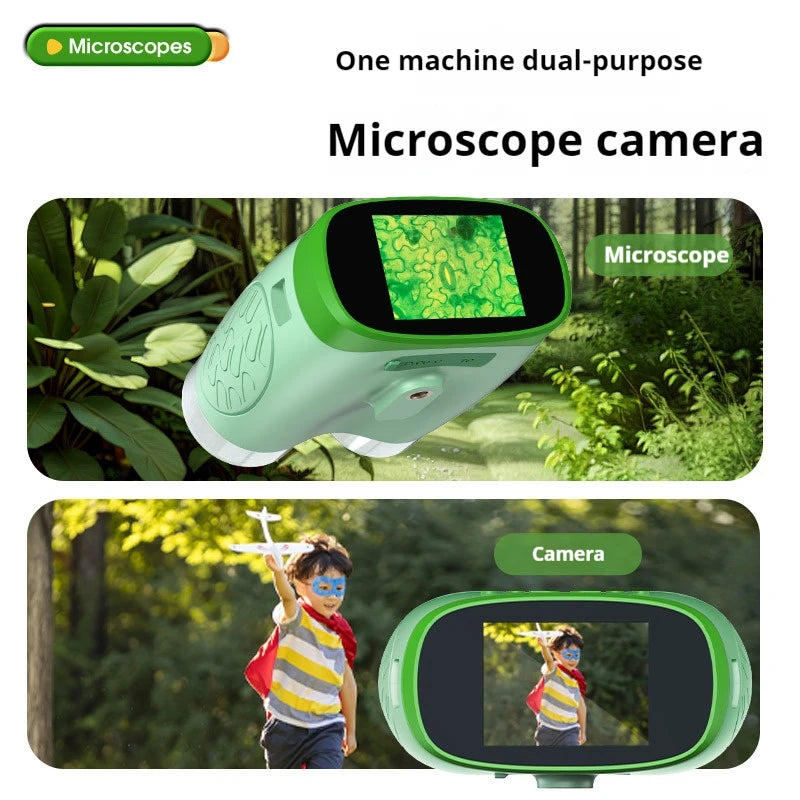 1000X Children's Microscope Camera Mini Camera Multi Functional Single Tube Electronic Digital Microscope Children's Puzzle Toy Peaceful Pleasures Health and Wellness