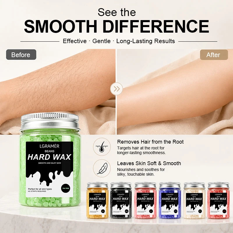 Hard Wax Beans for Painless Hair Removal – 80g/380g