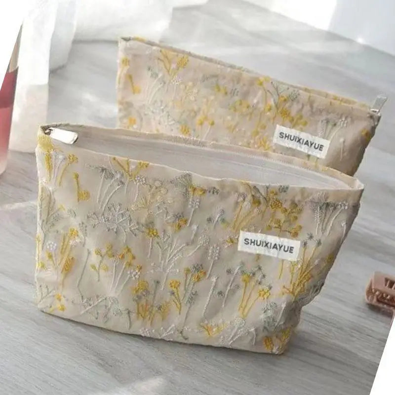 Cosmetic Bags Zipper Opening Key Card Holder Cartoon Student Pencil Case Coin Purse Ladies Hand Portable Storage Bag Peaceful Pleasures Health and Wellness