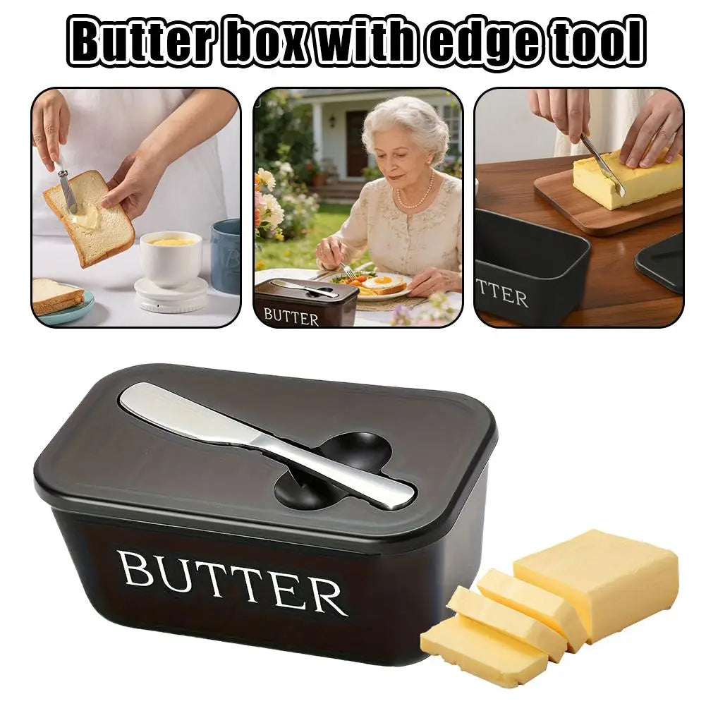 Butter & Cheese Storage Box with Cutter – Food Grade PP Keeper