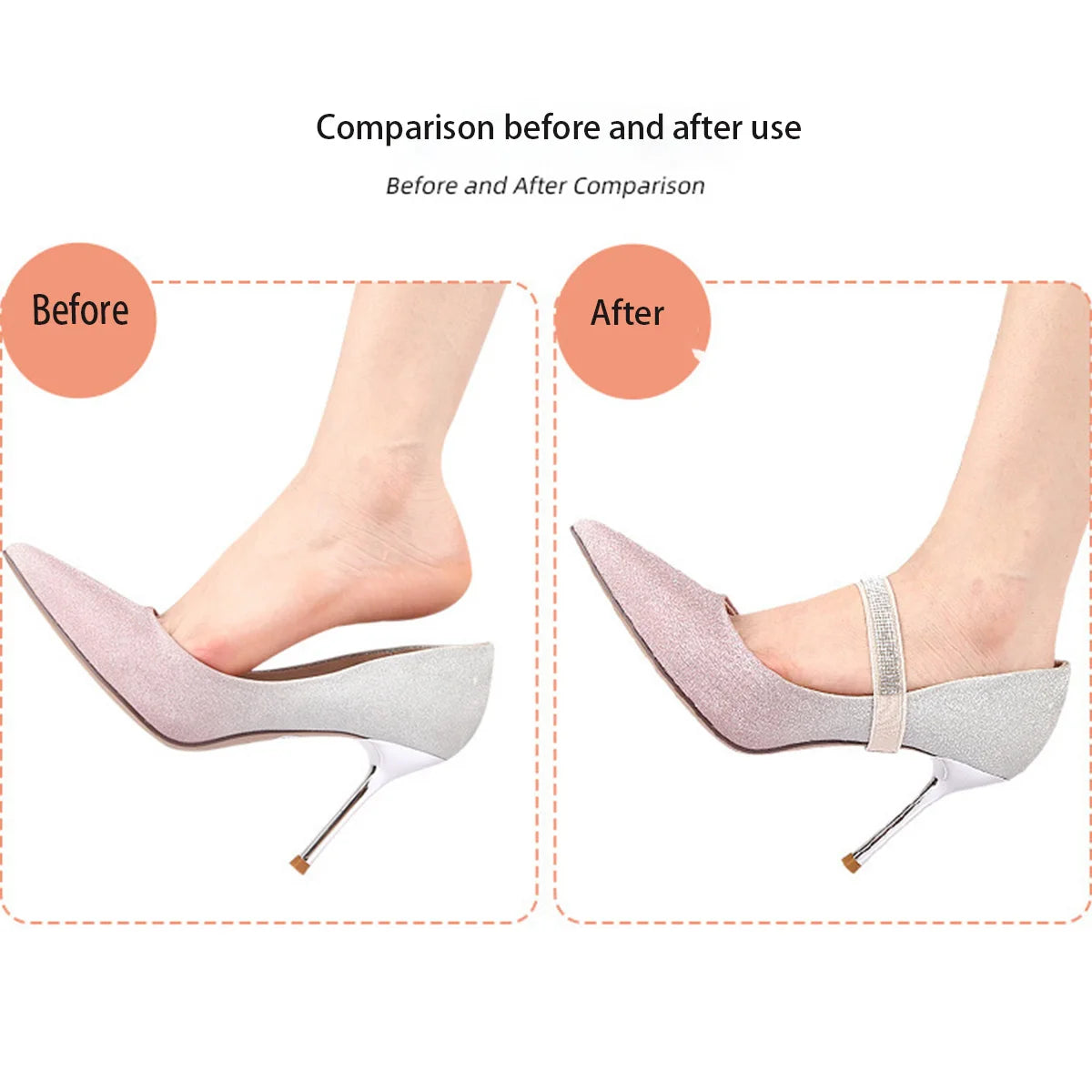 1 Pair Diamond Anti-Drop Heel Straps Portable Fixed Shoelaces,7 Colors Elastic Harness Shoelaces Peaceful Pleasures Health and Wellness