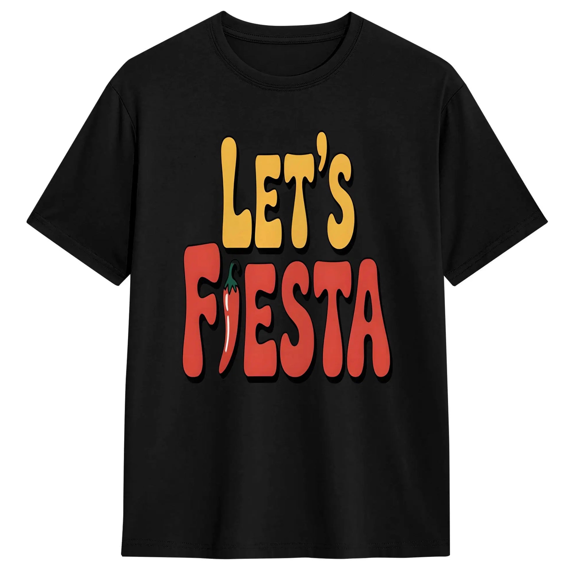 Vintage T Shirt Summer Let's Party Fiesta Trendy Cool T Shirts 100% Cotton Tee Shirt for Men Y2K Fun Cheap Short Sleeve Tops Peaceful Pleasures Health and Wellness