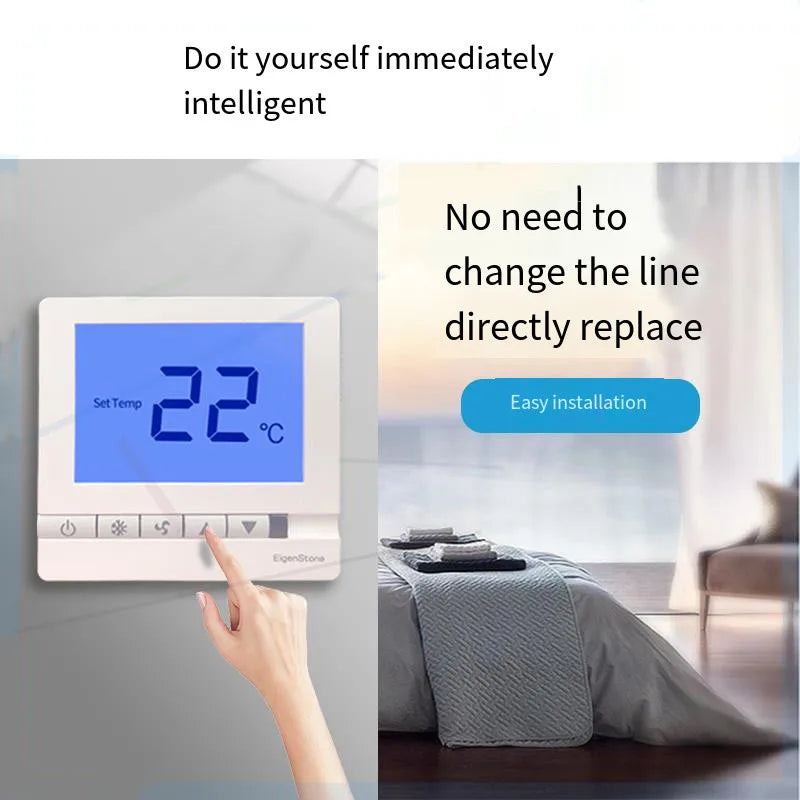 Aqara S2 Thermostat Central Air Conditioning Controller Floor Heating Controller Smart Home Work For Xiaomi Mijia Mi Home APP Peaceful Pleasures Health and Wellness