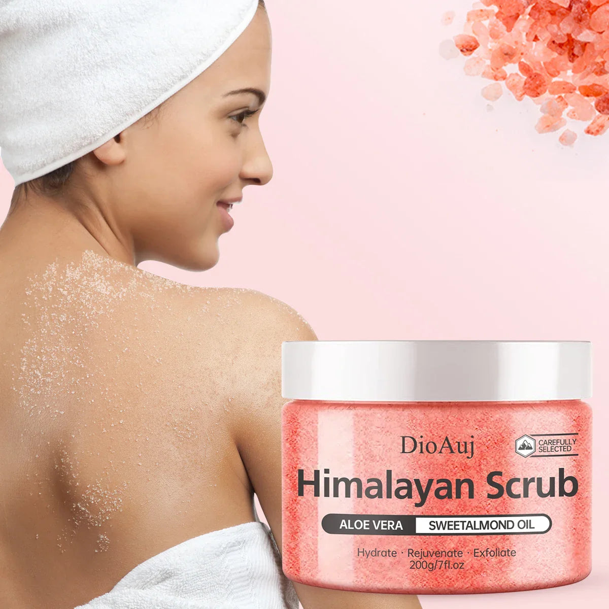 Himalayan Salt Scrub & Body Soufflé – Natural Exfoliant 200g