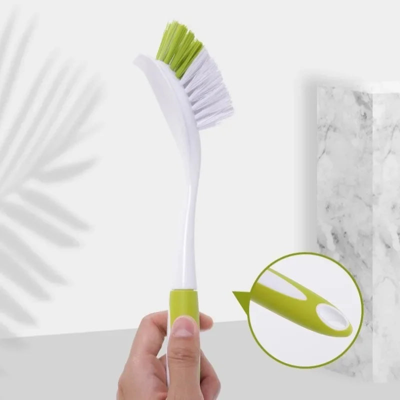 Long Handle Pot Scrubber Brush | Kitchen Dishwashing Tool