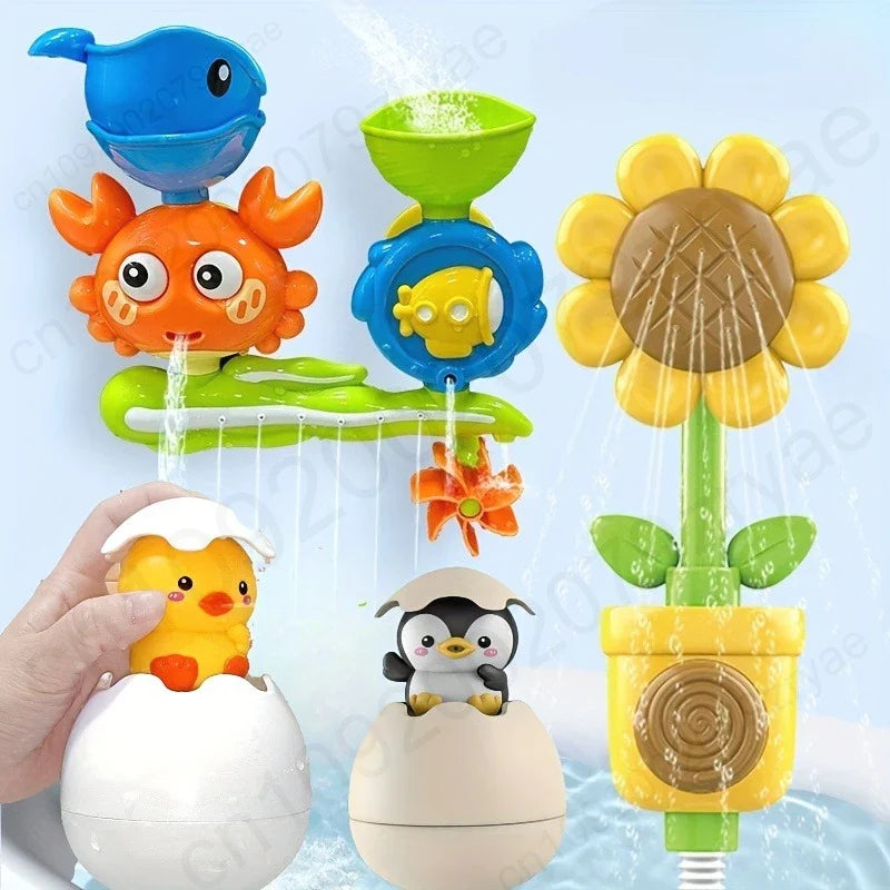 Interactive Suction Cup Bath Toy Set for Toddlers | Ages 0–3