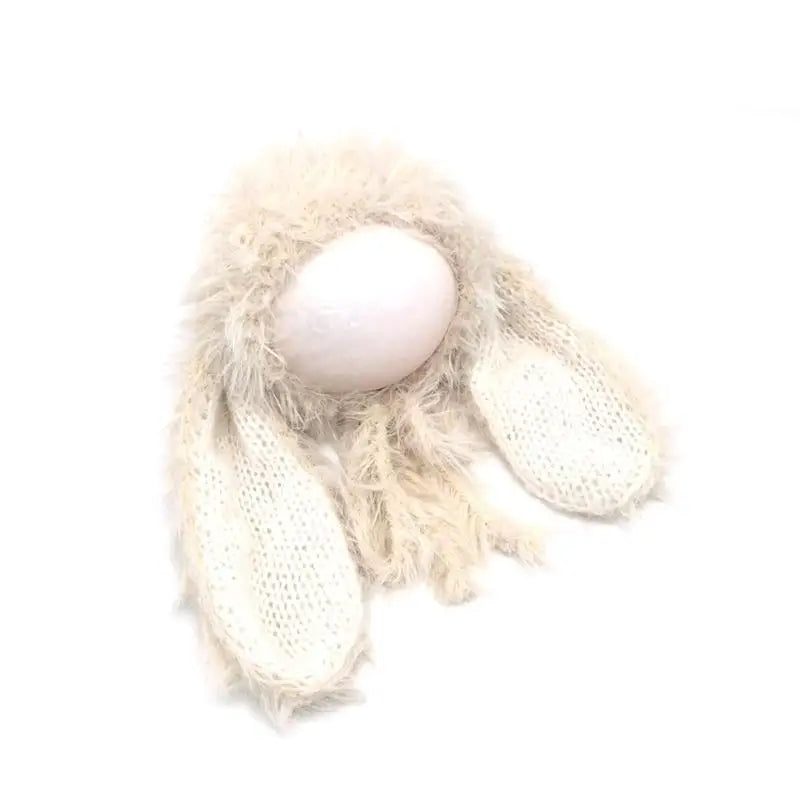 Newborn Baby Knit Cosplay Hat | Rabbit Ears Photo Prop Gift
