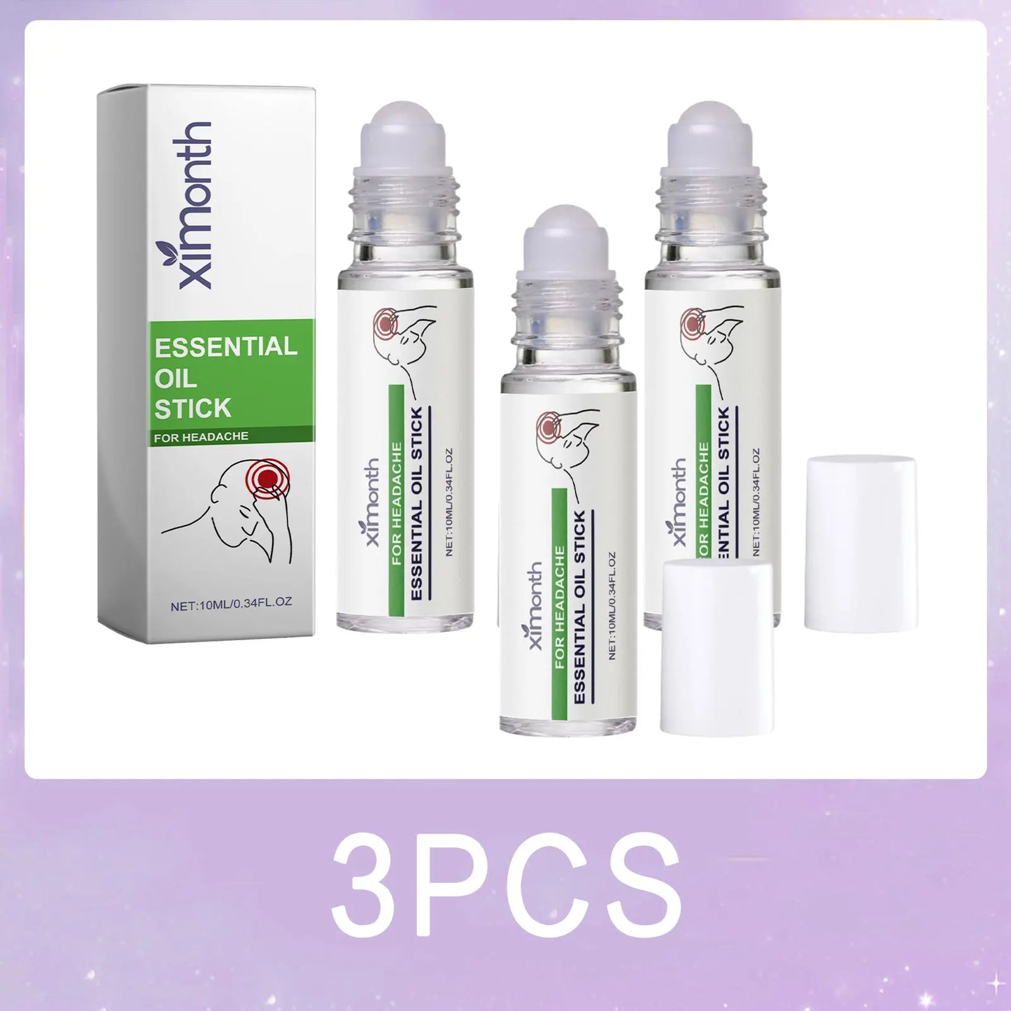 Lavender Calming Essential Oil Roll-On | Stress & Tension Blend