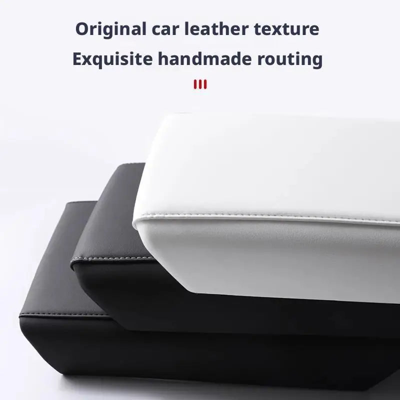 Tesla Model Y & Model 3 Leather Armrest Box Cover Pad