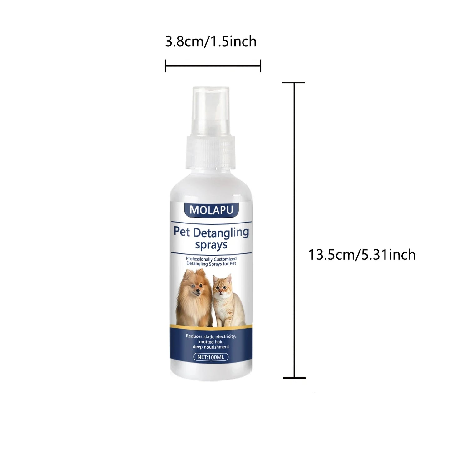 Pet Detangling Leave-In Conditioner Spray for Cats & Dogs